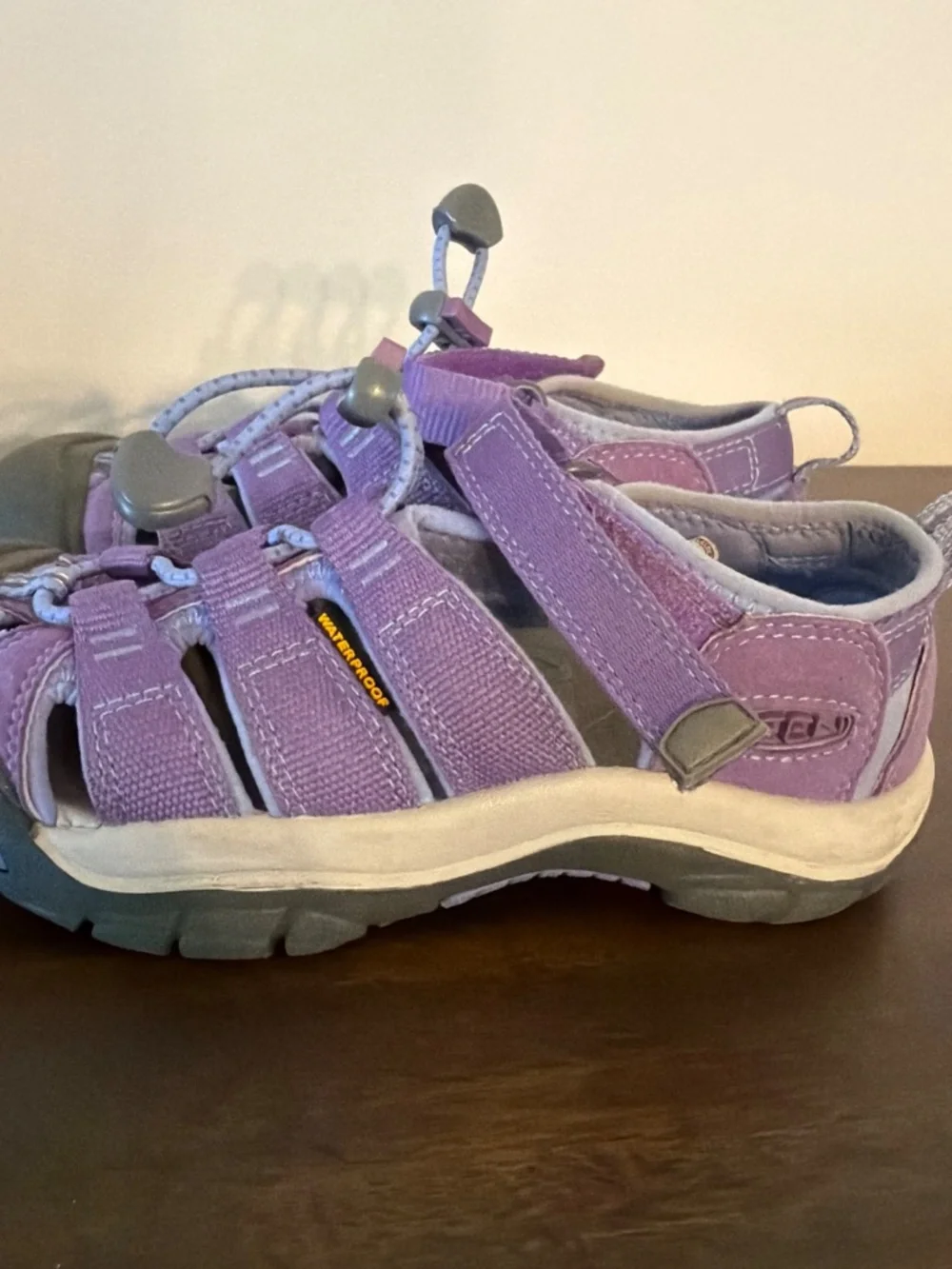 Keen Little Kids Purple Waterproof Sport Sandals Sz 13 Rubber Toe EUC